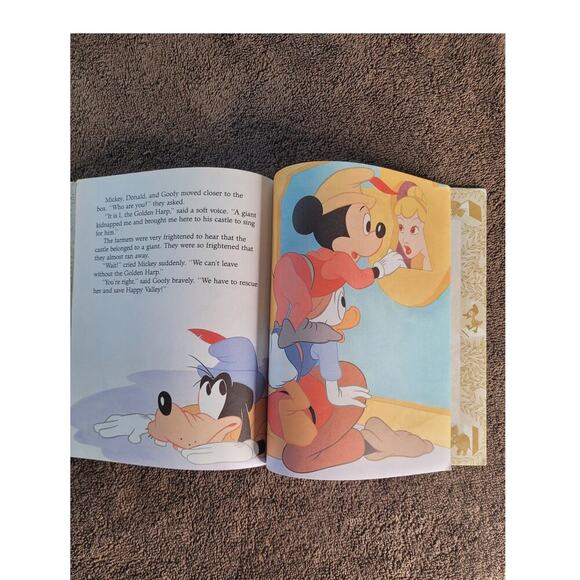 Mickey and the Beanstalk Story Book Vintage 1988 - Picture 4 of 4